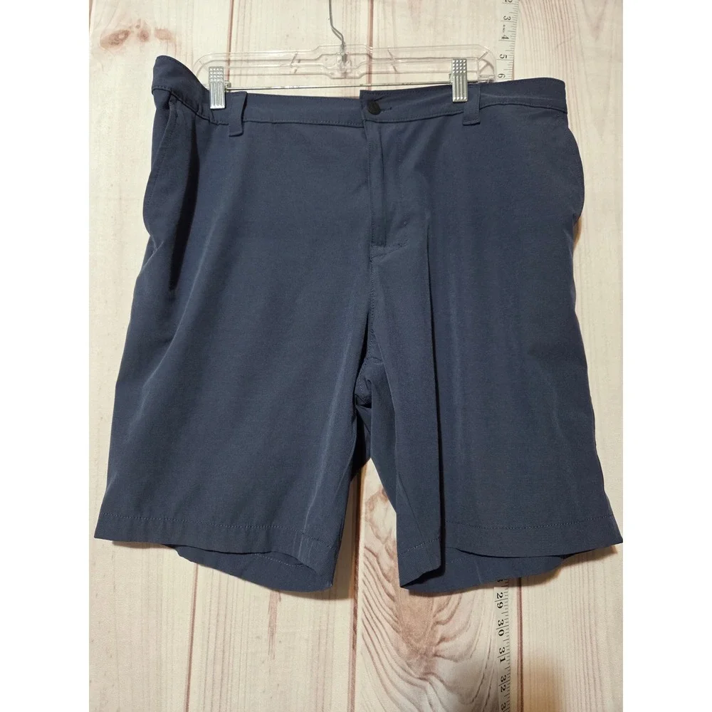 Banana Republic‎ Mens Navy Blue Flat Front Stretch Golf Shorts Size 38